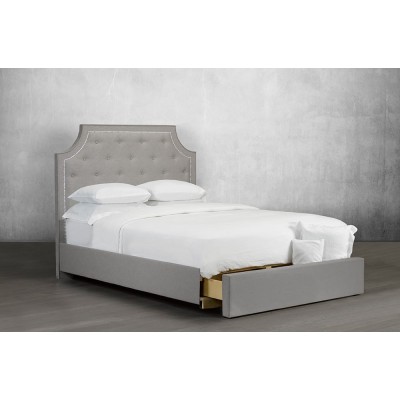 Queen Upholstered Bed R-198 with drawer
